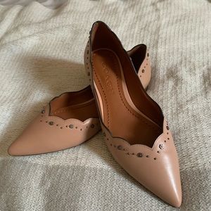 Coach “Vivian” Nude Flats